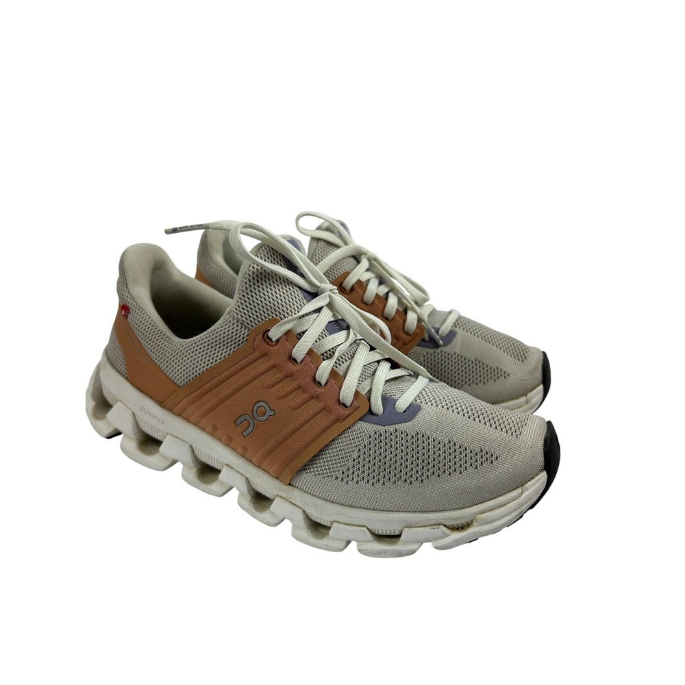 On Cloudswift Running Shoes Beige Tawny Brown Lavender Helion Womens 8